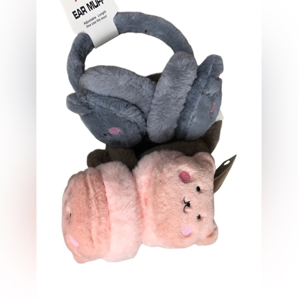 Only pink left Kids ear muffs pink ,blue or gray OS